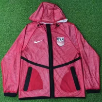 2026 World Cup USA Red Walkout Jacket (Hooded) #单上衣