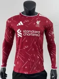26-27 LIV Home Long Sleeve Player Version Soccer Jersey (长袖球员)