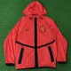 2026 World Cup Netherlands Orange Walkout Jacket (Hooded) #单上衣
