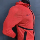 2026 World Cup Netherlands Orange Walkout Jacket (Hooded) #单上衣
