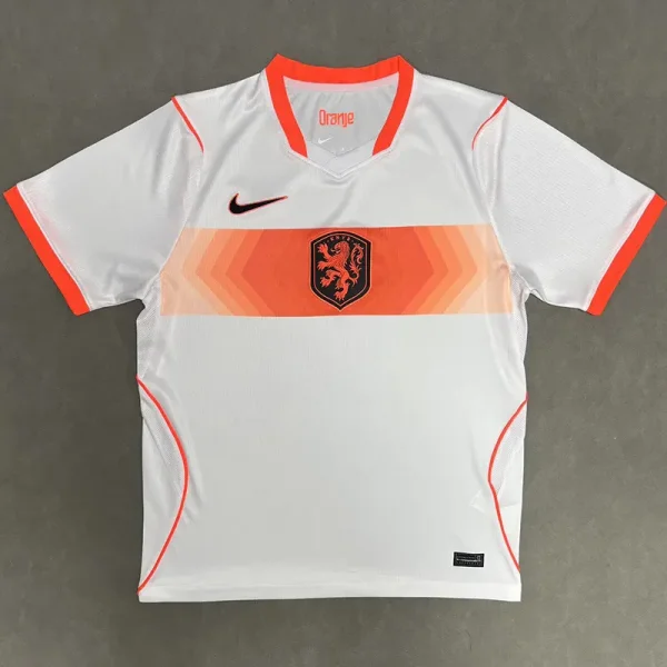 26-27 Netherlands White Fans Soccer Jersey