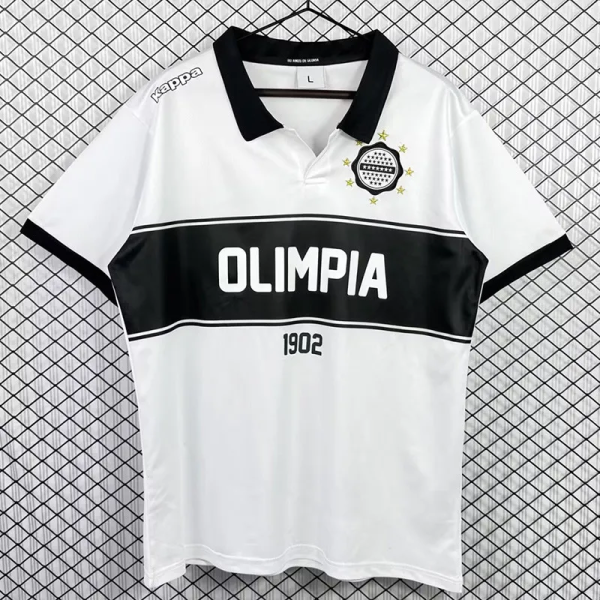 2012 Club Olimpia Home Retro Soccer Jersey