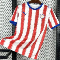26-27 Paraguay Home Fans Soccer Jersey