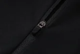 26-27 Netherlands Black Half Pull Tracksuit #B26043(半拉链)