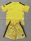 26-27 ARS Yellow Goalkeeper Kids Soccer Jersey