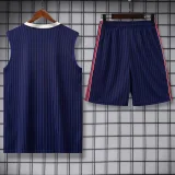 25-26 ARS Royal blue Tank top and shorts suit