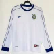 1998 Brazil White Long Sleeve Retro Soccer Jersey (长袖)