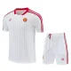 25-26 Man Utd White red Training Short Suit
