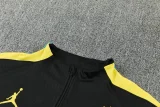 26-27 Brazil Black Half Pull Tracksuit (半拉链)
