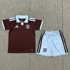 26-27 Aston Villa Home Kids Soccer Jersey