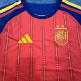 26-27 Spain Home 2 Stars Fans Soccer Jersey (带2颗星)