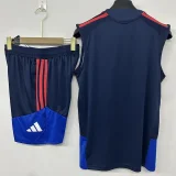 26-27 Lyon Royal blue Tank top and shorts suit (背心短裤)