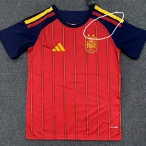 26-27 Spain Home 2 Stars Fans Soccer Jersey (带2颗星)