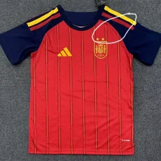 26-27 Spain Home 2 Stars Fans Soccer Jersey (带2颗星)