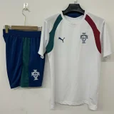26-27 Portugal White Training Short Suit