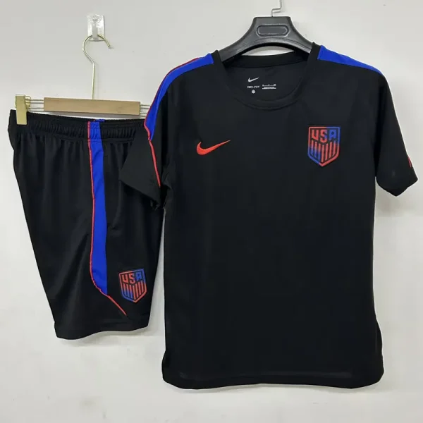 26-27 USA Black Training Short Suit