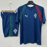 26-27 Portugal Lake blue Training Short Suit