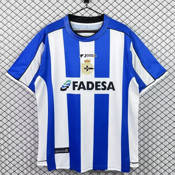 2002-2003 La Coruna Home Retro Soccer Jersey