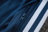 26-27 Italy Light blue Half Pull Tracksuit #B26060(半拉链)