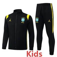 26-27 Brazil Jordan Black Kids Jacket Tracksuit #E26042(童装)