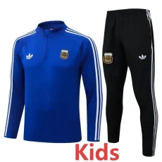 26-27 Argentina Fancy blue Kids Half Pull Tracksuit #E26053(童装)(半拉链)