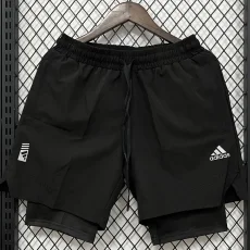 D631 AD Black Casual Short Pants