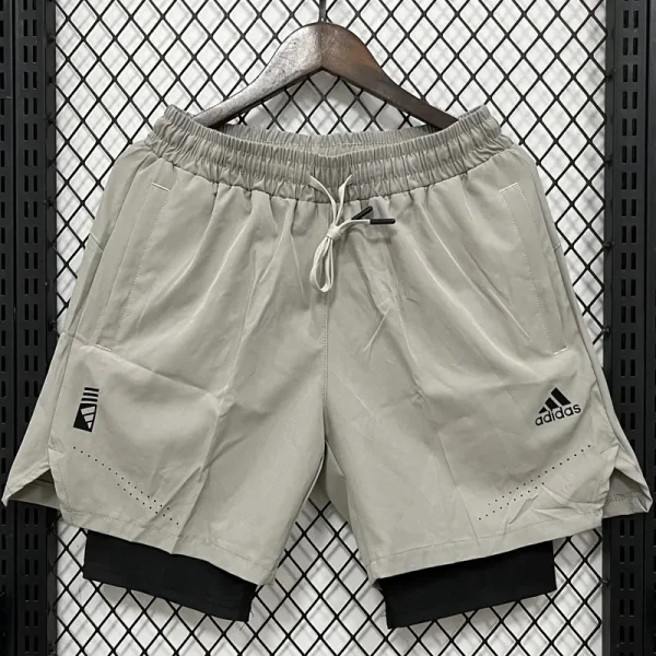 D631 AD Gray Casual Short Pants
