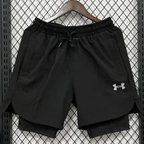 D630 UA Black Casual Short Pants