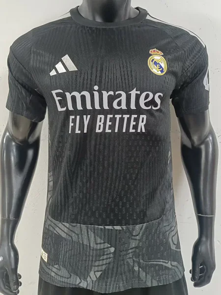 26-27 RMA Black Goalkeeper Player Version Soccer Jersey