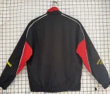 1996-1997 Man Utd Black Red Retro Windbreaker