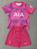 26-27 TOT Pink Goalkeeper Kids Soccer Jersey