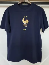 26-27 France Royal blue High Quality Casual T-Shirt #黄标