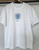26-27 England White High Quality Casual T-Shirt