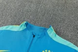 26-27 Brazil Lake blue Half Pull Tracksuit (半拉链)