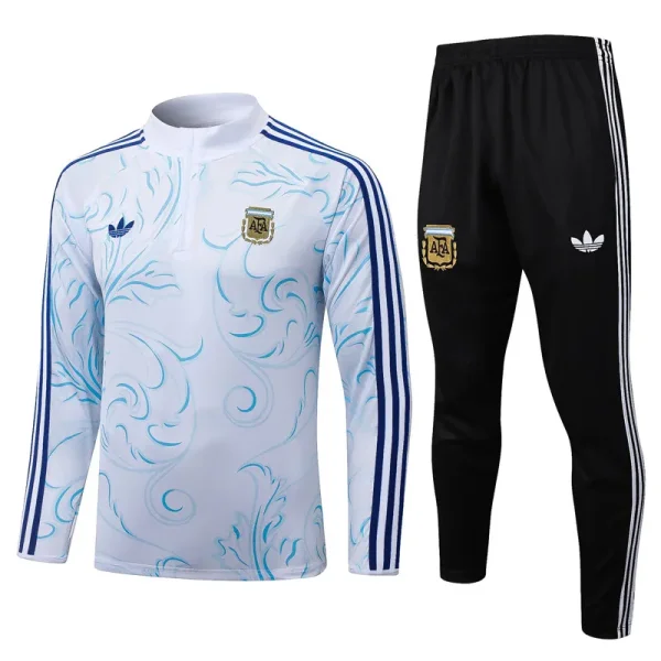 26-27 Argentina White Half Pull Tracksuit #B26063(半拉链)