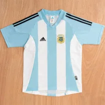 2002 Argentina Home Retro Soccer Jersey