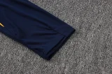 26-27 France Royal blue Half Pull Tracksuit #B26075(半拉链)