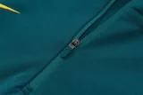 26-27 Brazil Dark green Half Pull Tracksuit #B26076(半拉链)