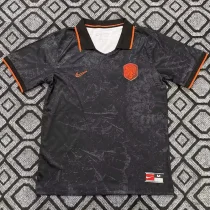 26-27 Netherlands Black Casual Edition Fans Training shirts