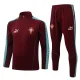 26-27 Portugal Brown Red Half Pull Tracksuit #B26073(半拉链)