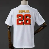 2026 Spain White Campeones High Quality T-Shirt (ad标)