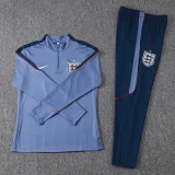 26-27 England Gray Half Pull Tracksuit (半拉链)