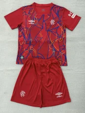 26-27 Rangers Red Goalkeeper Kids Soccer Jersey