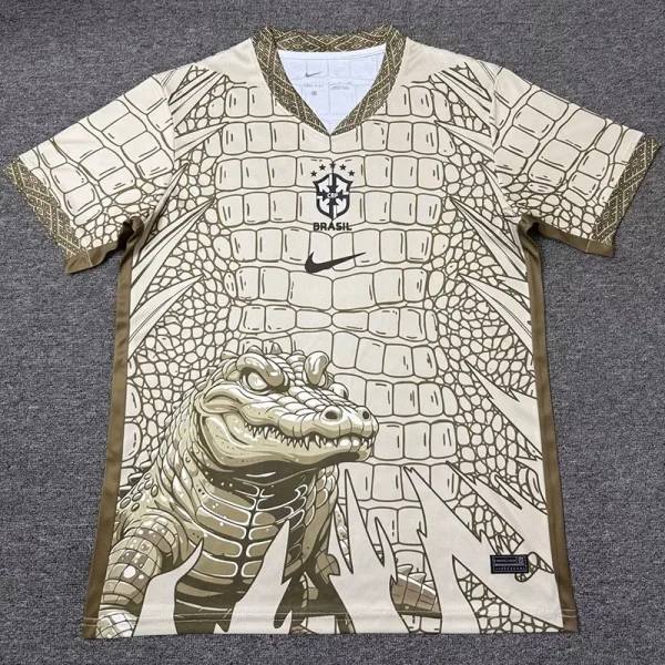 26-27 Brazil Khaki Special Edition Fans Training shirts (鳄鱼图 )