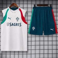 26-27 Portugal White Tank top and shorts suit
