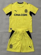 26-27 Marseille Yellow Goalkeeper Kids Soccer Jersey