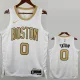 2025-26 Celtics TATUM #0 White City Edition Top Quality Hot Pressing NBA Jersey