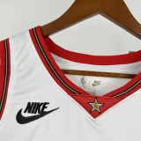 25-26 76ERS JAMES #23 White Retro Top Quality Hot Pressing NBA Jersey (V领)