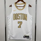 25-26 Celtics BROWN #7 White City Edition Top Quality Hot Pressing NBA Jersey