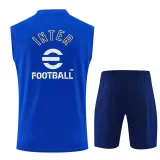 26-27 INT Fancy blue Tank top and shorts suit